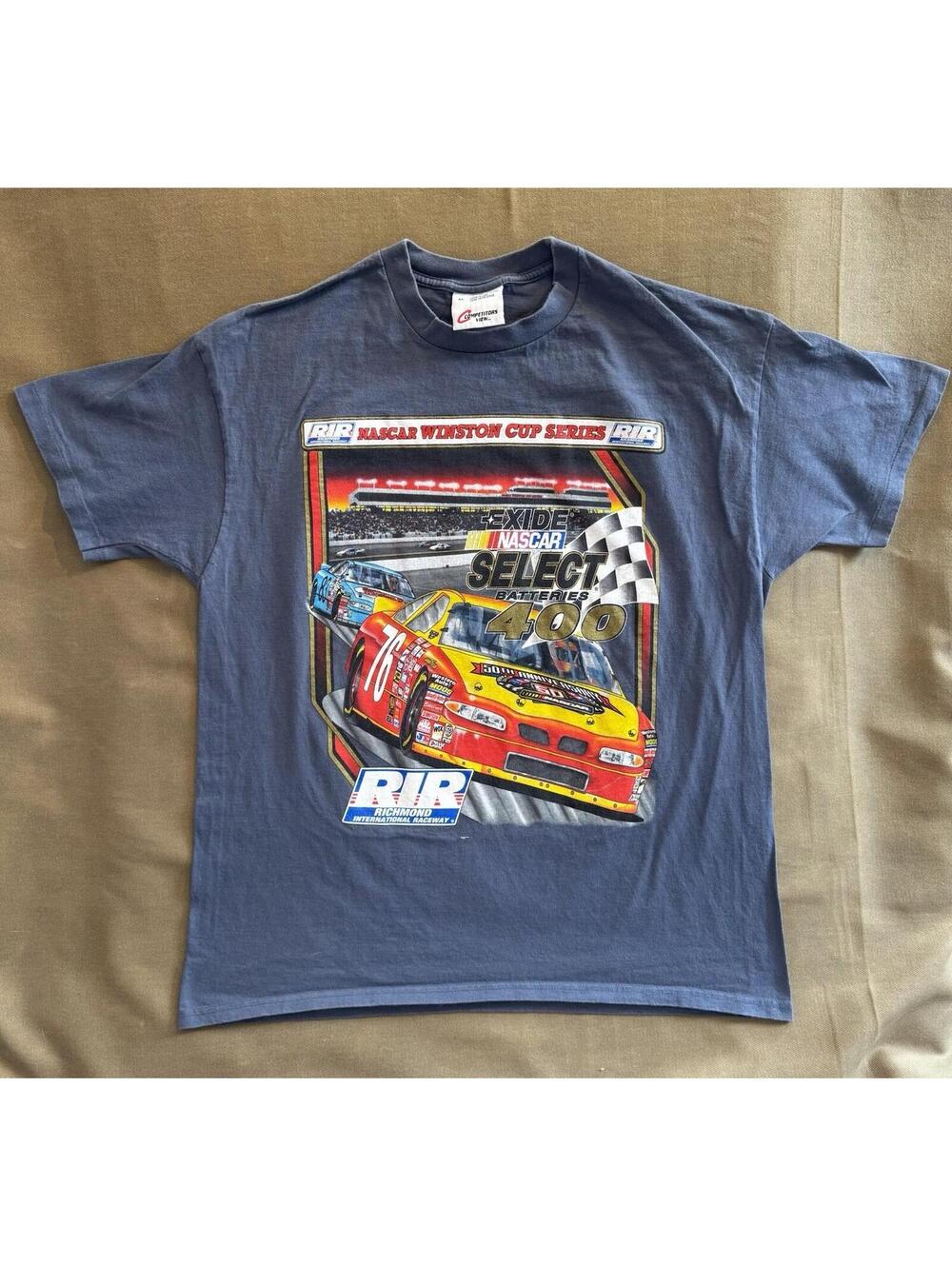Vintage 90s 1998 NASCAR Winston Cup Richmond Raceway 50 Anniversary T-Shirt XL